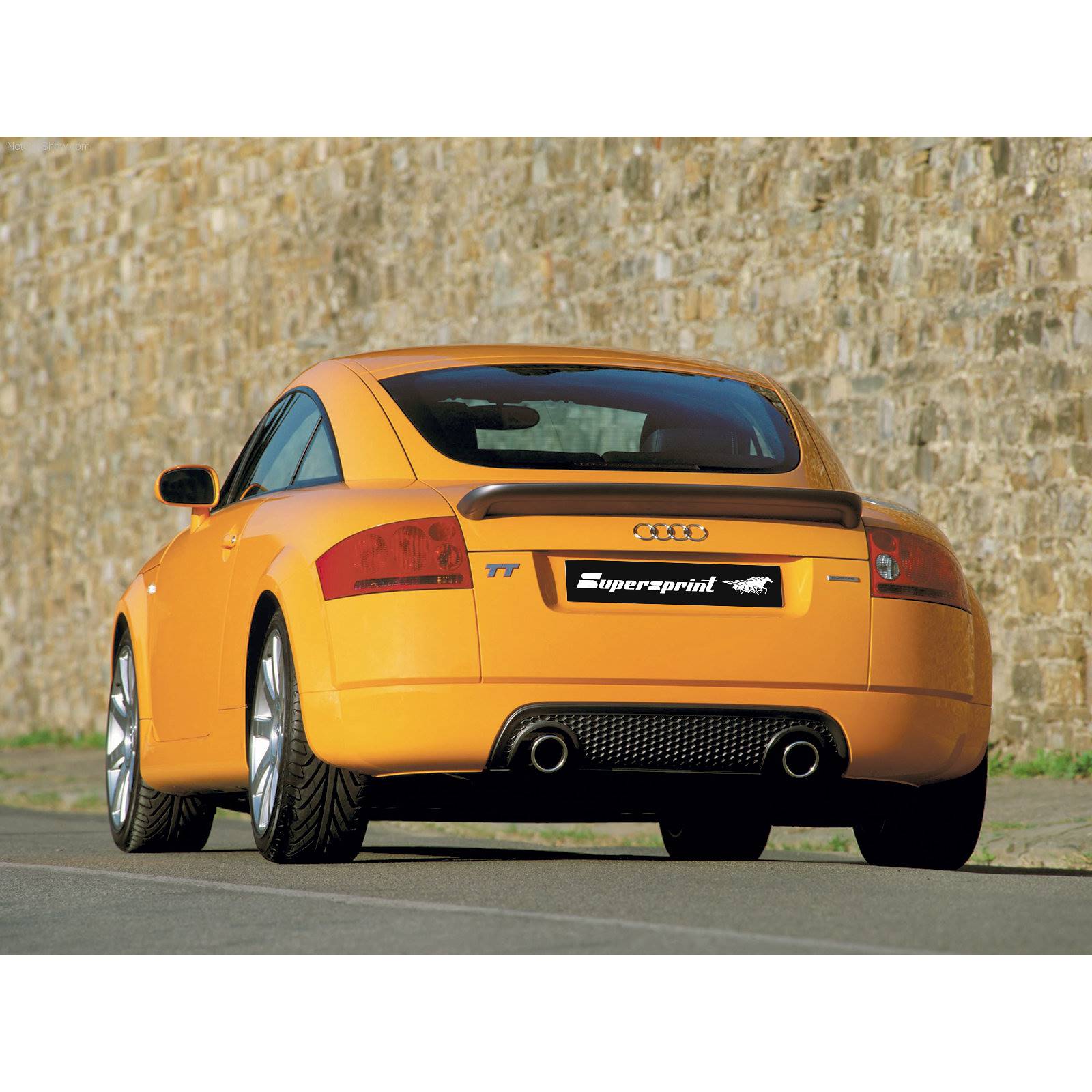 Supersprint Auspuff für AUDI TT Mk1 QUATTRO Coupé 3.2i VR6 (250 PS) '03 -> '06 (Ø70mm)